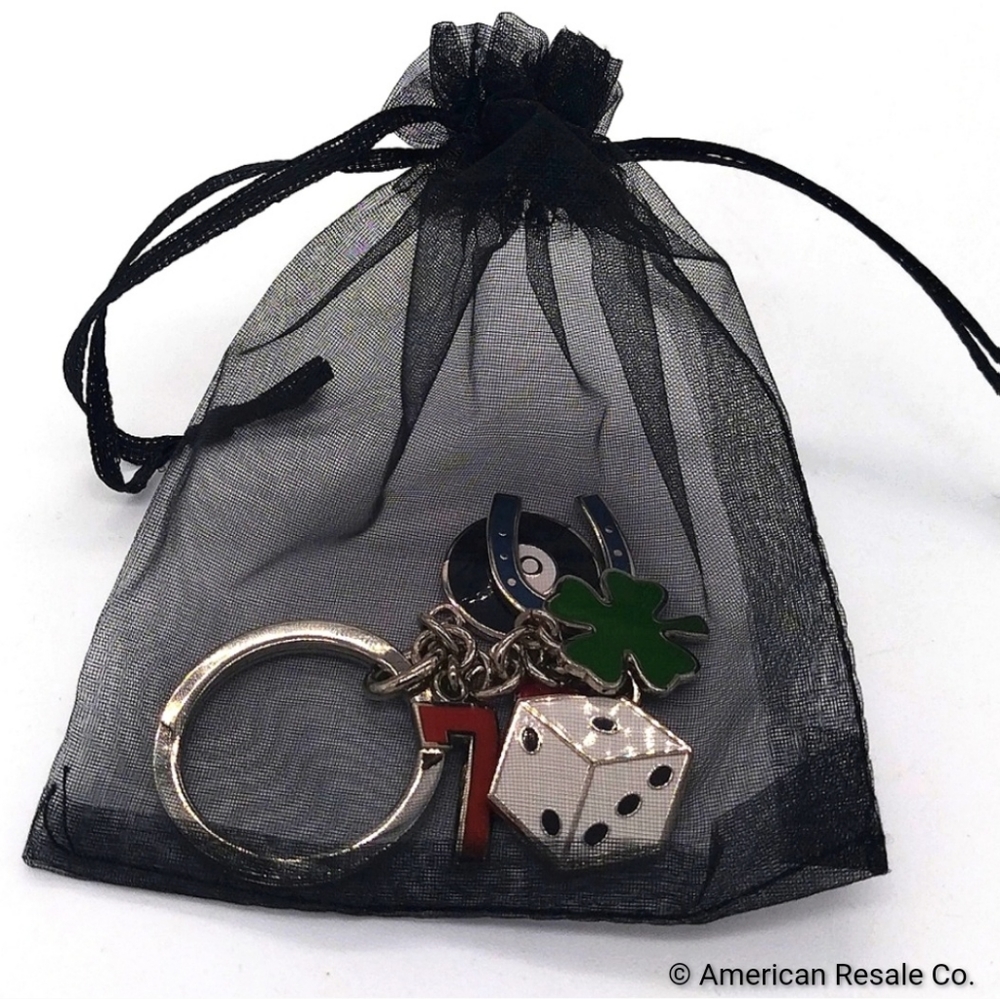 COACH Vintage Lucky Charms Enamel Keychain Fob Multi Purse Charm Unisex - Picture 7 of 7